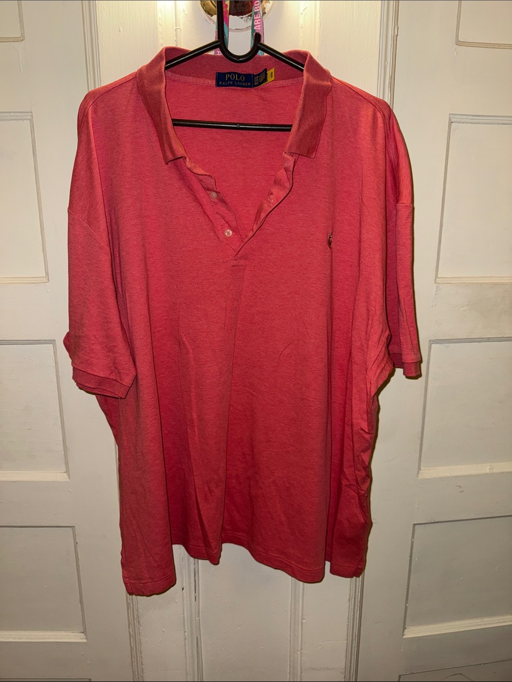 Polo by Ralph Lauren Coral-Red Short Sleeve Polo